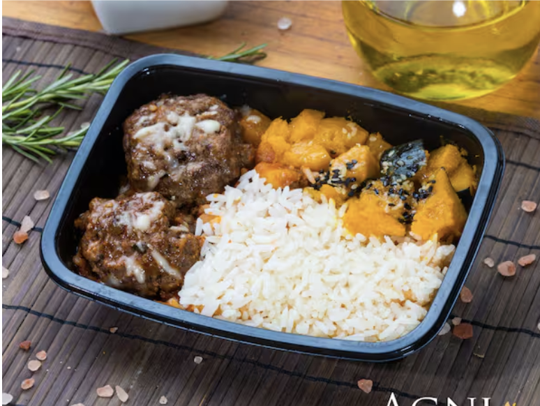 Polpetone ao Molho Pomodoro e Arroz Branco 350g